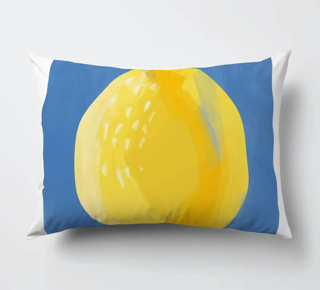 Pittura semplicistica di un limone cuscino da Pictufy Sun & Spirit