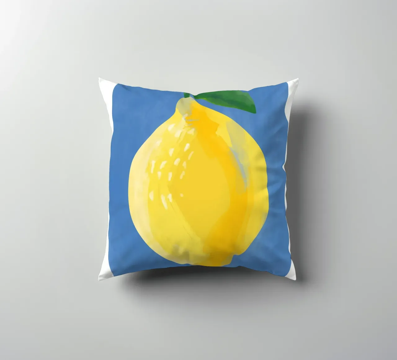 Pittura semplicistica di un limone cuscino da Pictufy Sun & Spirit