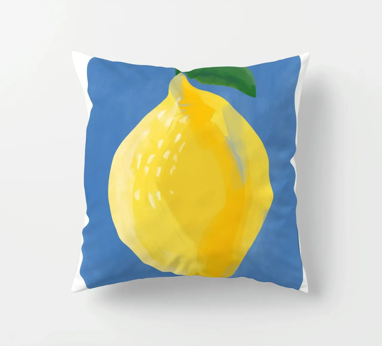Pittura semplicistica di un limone cuscino da Pictufy Sun & Spirit