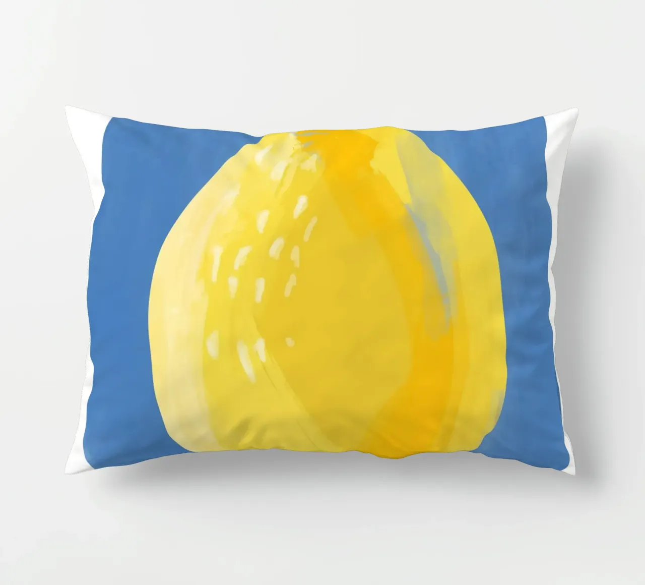 Pittura semplicistica di un limone cuscino da Pictufy Sun & Spirit