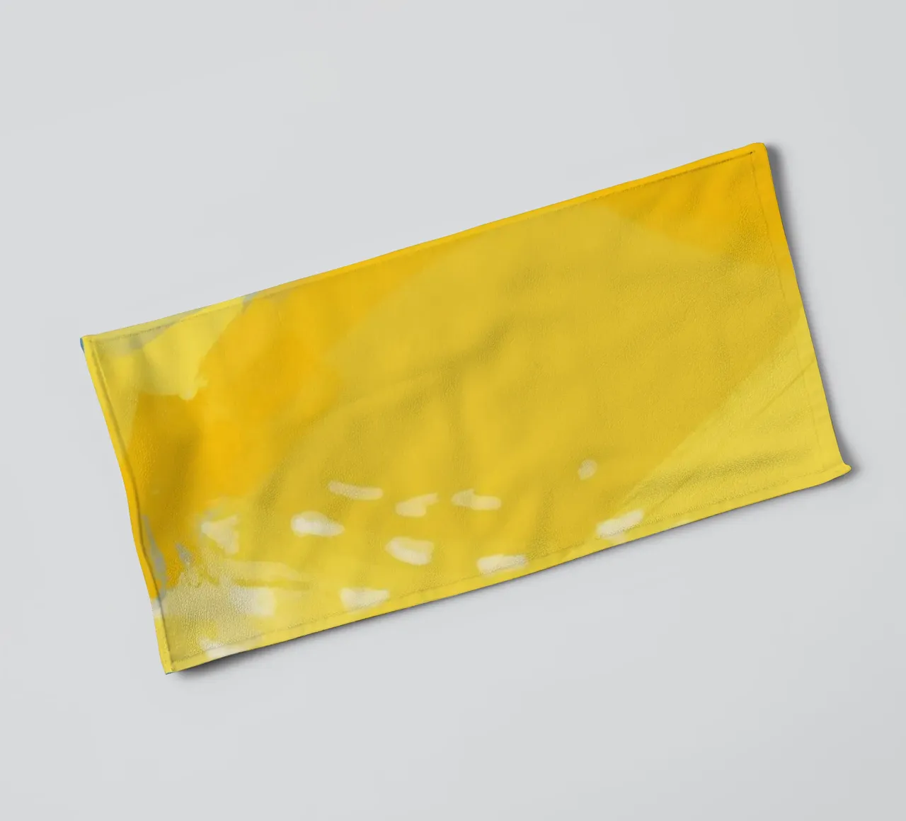 Simplistische Malerei einer Zitrone Handtuch von Pictufy Sun & Spirit