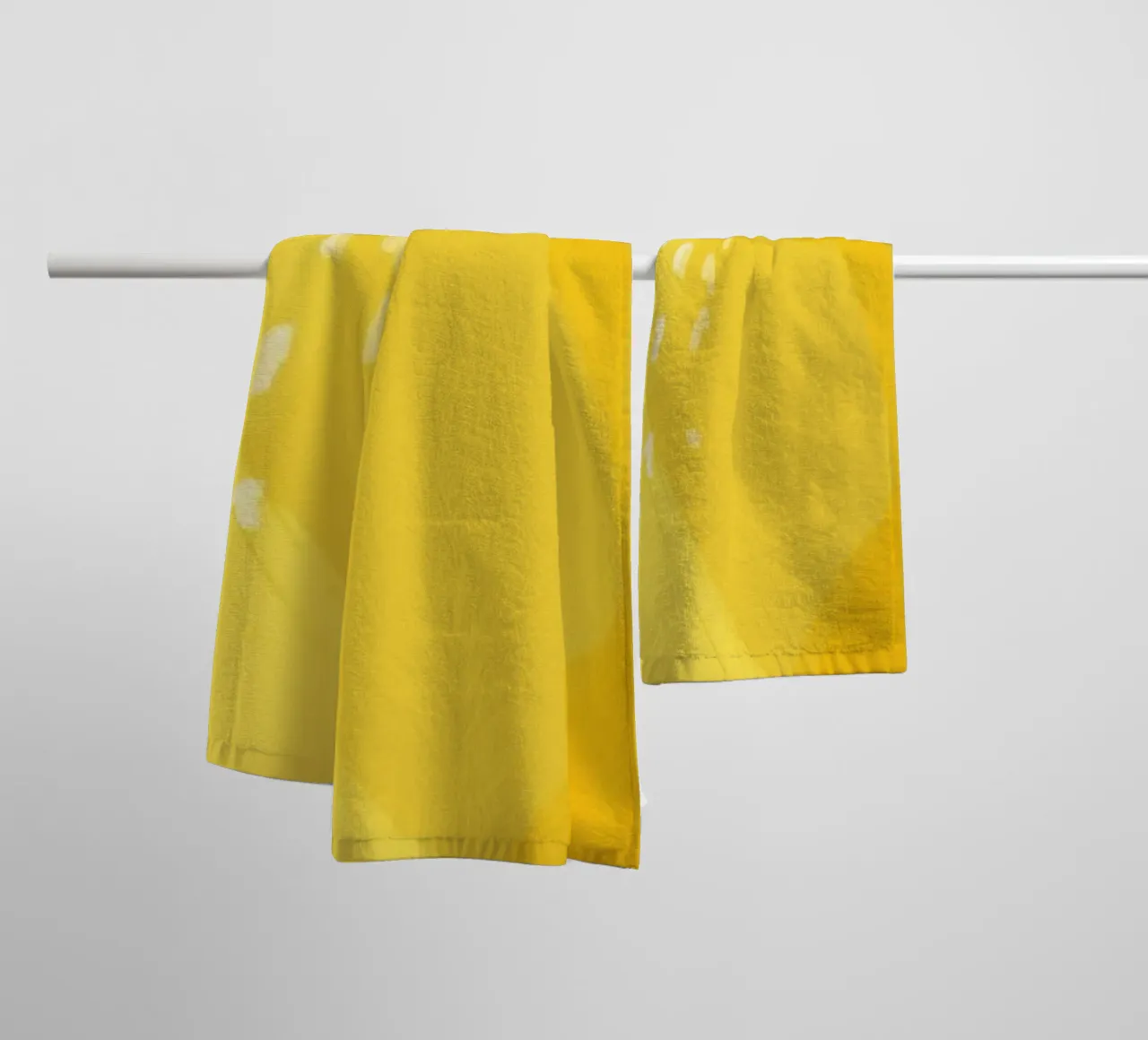 Simplistische Malerei einer Zitrone Handtuch von Pictufy Sun & Spirit