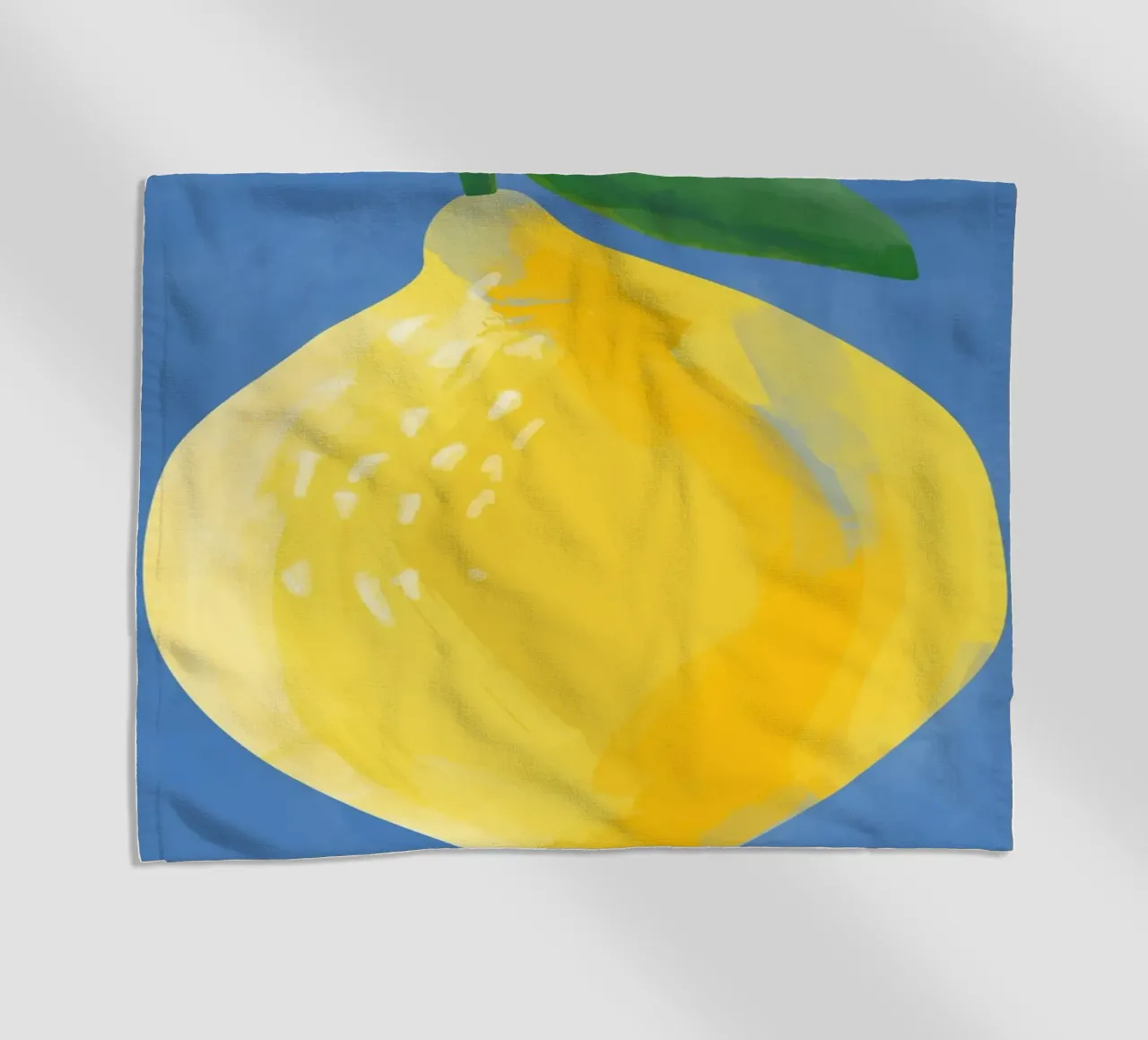 Pittura semplicistica di un limone telo mare da Pictufy Sun & Spirit