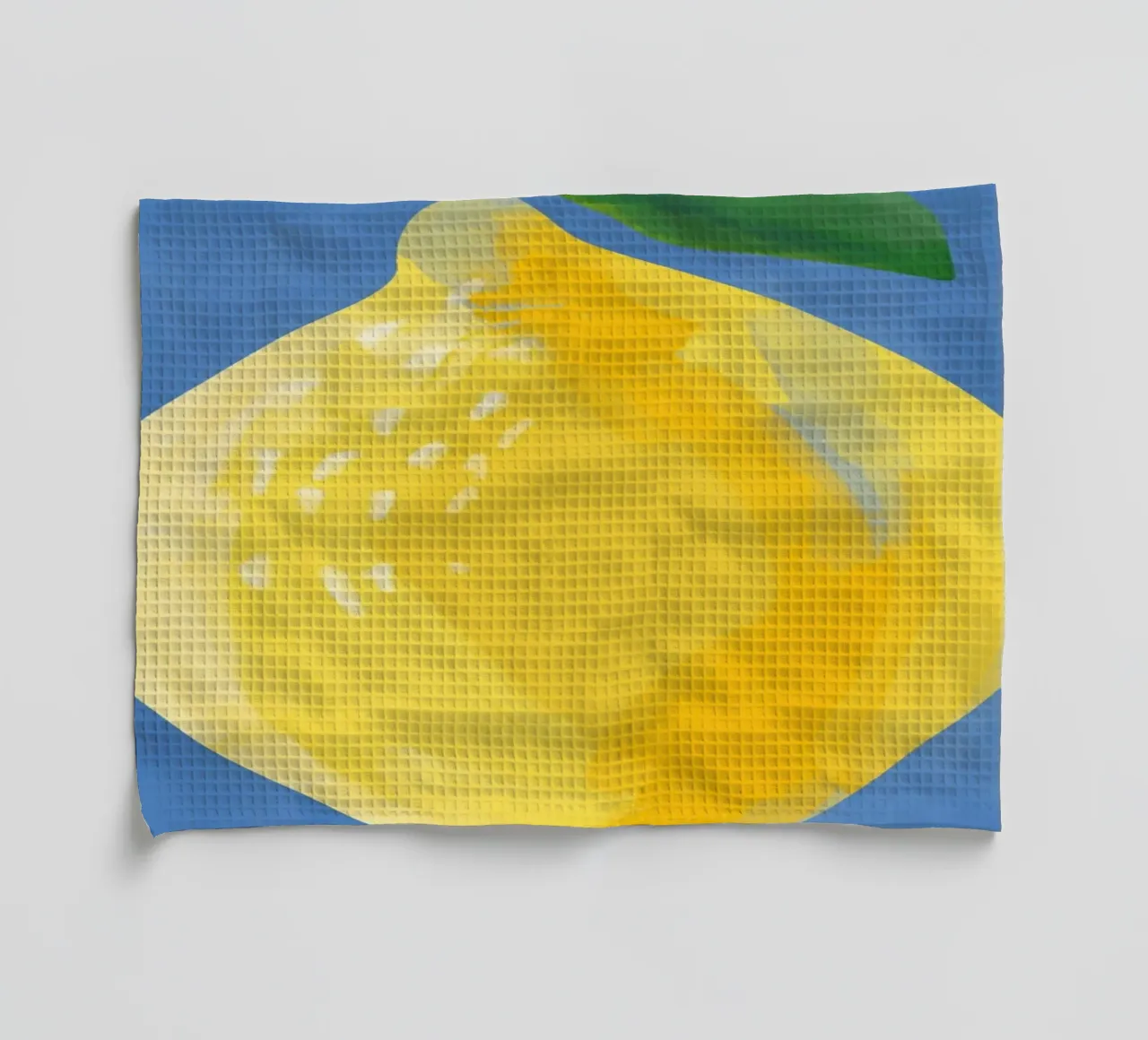 Pittura semplicistica di un limone canovaccio da cucina da Pictufy Sun & Spirit