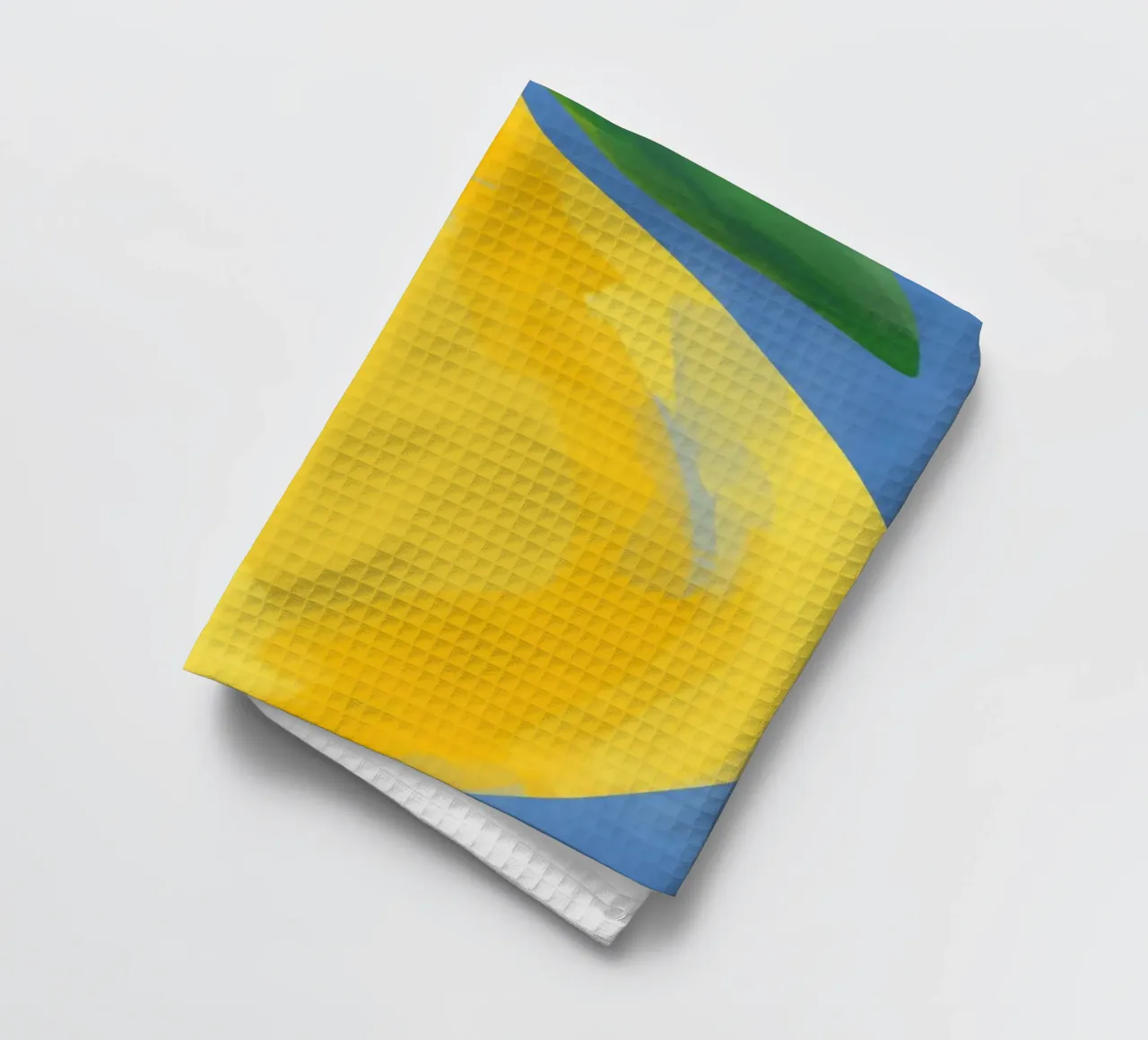 Pittura semplicistica di un limone canovaccio da cucina da Pictufy Sun & Spirit