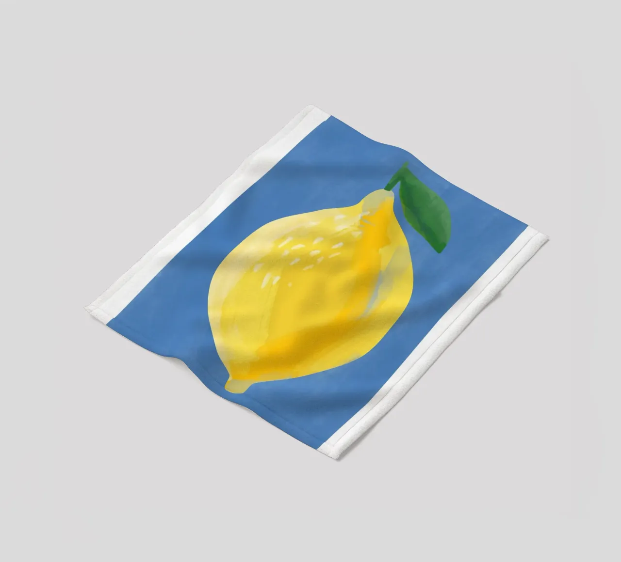 Pittura semplicistica di un limone coperta in pile da Pictufy Sun & Spirit