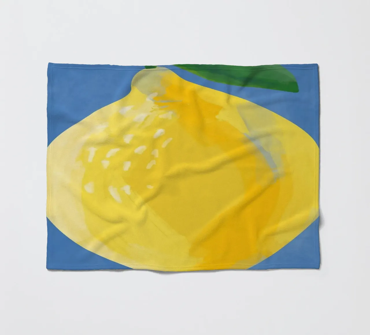 Pittura semplicistica di un limone coperta in pile da Pictufy Sun & Spirit