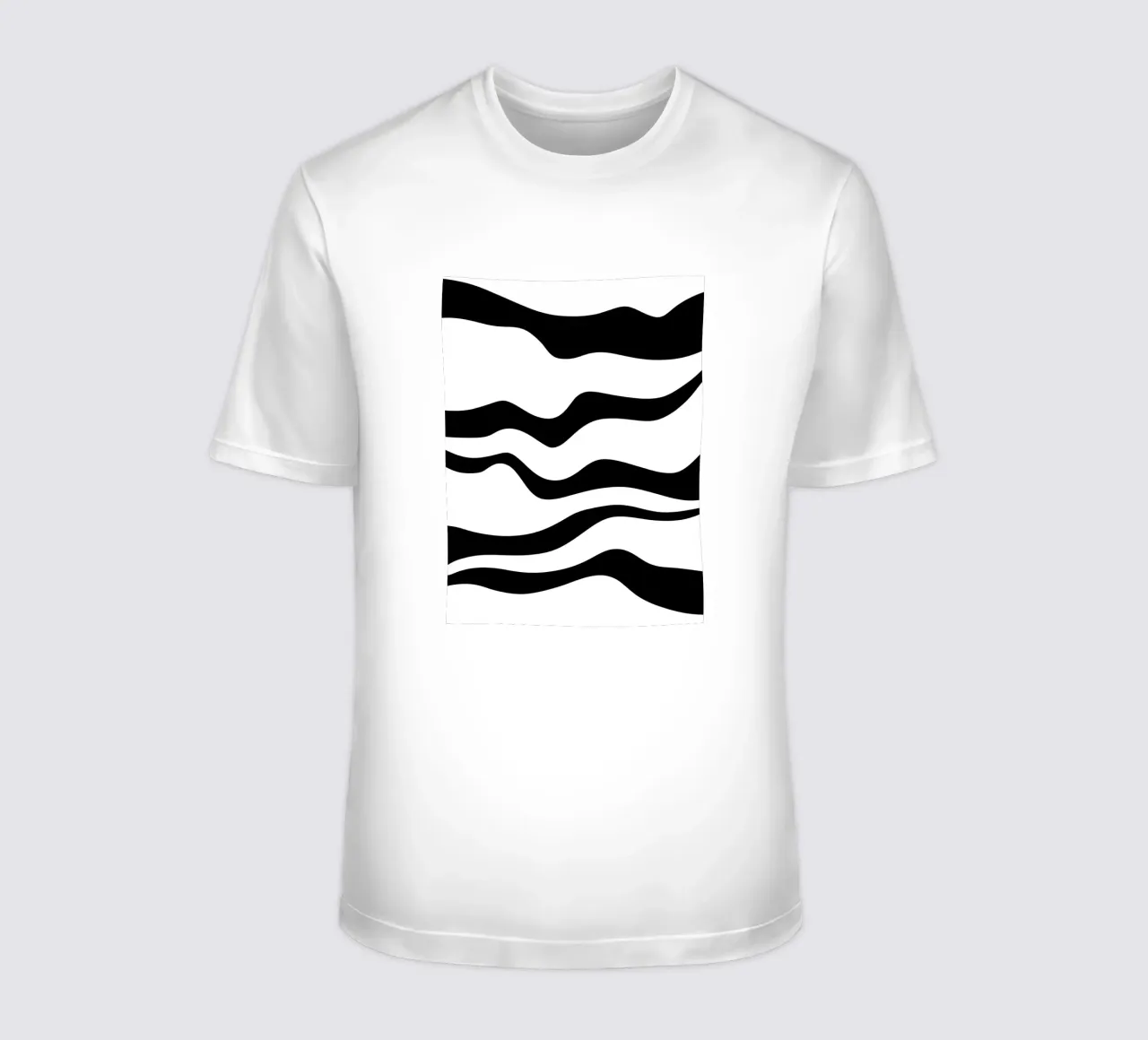 Motivo minimalista in bianco e nero t-shirt da MODERN NUANCE