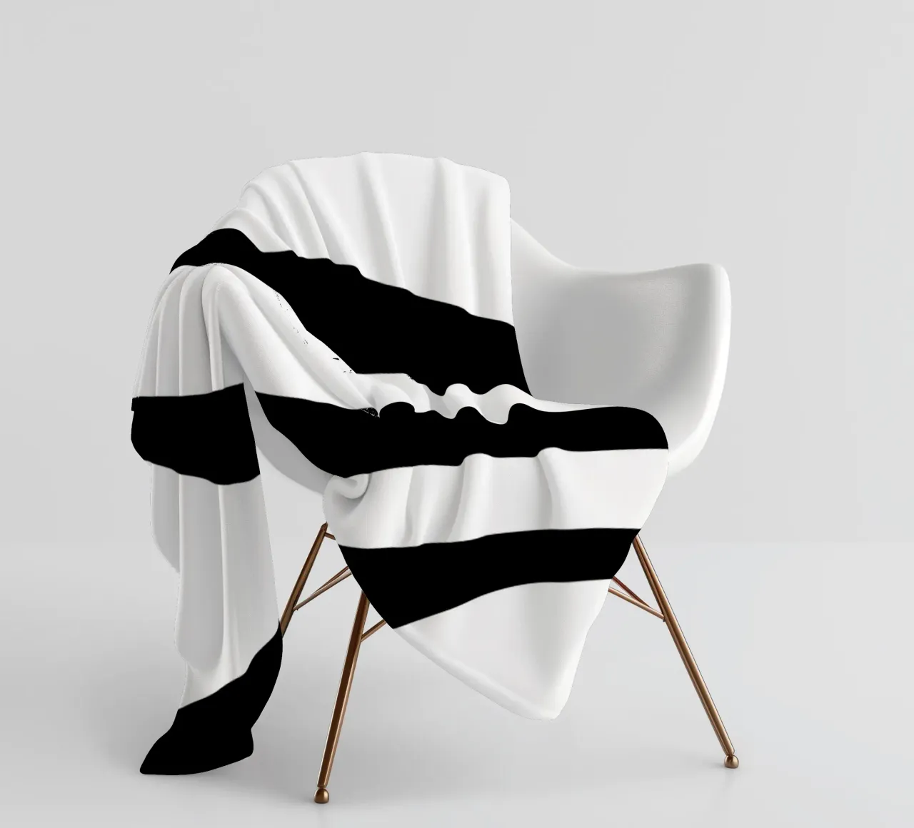 Minimalist Black White Motif fleece blanket by MODERN NUANCE