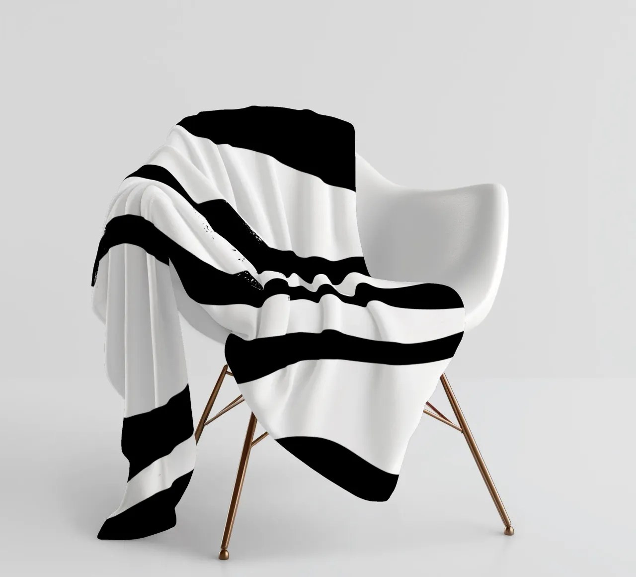 Minimalist Black White Motif fleece blanket by MODERN NUANCE