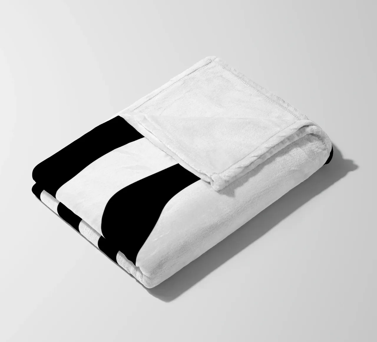 Minimalist Black White Motif fleece blanket by MODERN NUANCE
