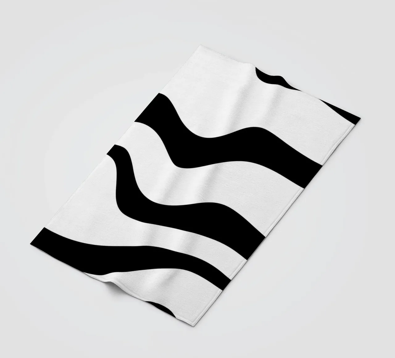 Minimalist Black White Motif fleece blanket by MODERN NUANCE