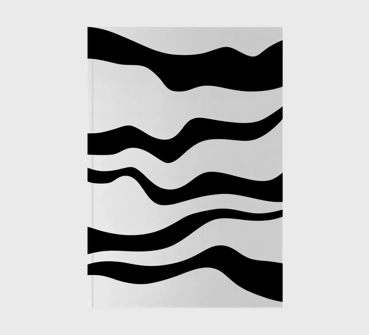 Minimalist Black White Motif notebook by MODERN NUANCE