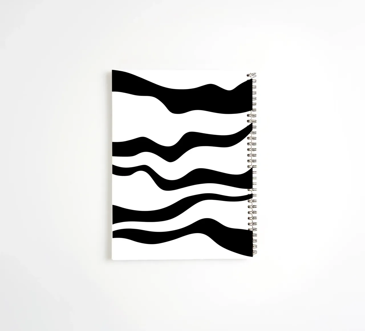 Motivo minimalista in bianco e nero diario ad anelli da MODERN NUANCE