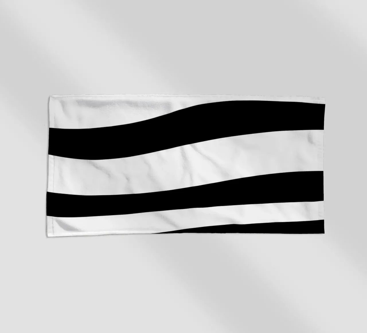 Motivo minimalista in bianco e nero telo mare da MODERN NUANCE