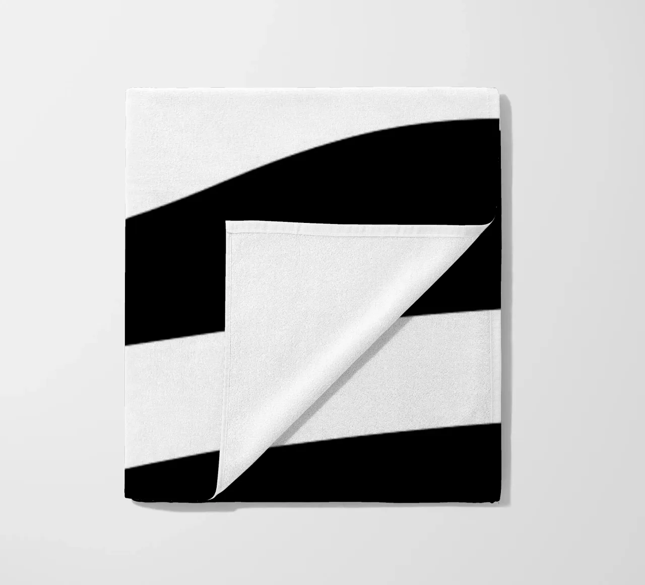 Motivo minimalista in bianco e nero telo mare da MODERN NUANCE