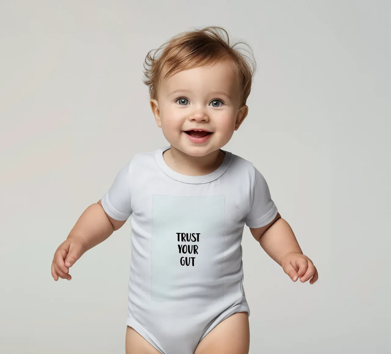 Trust Your Gut body neonato maniche corte da daylight design studio