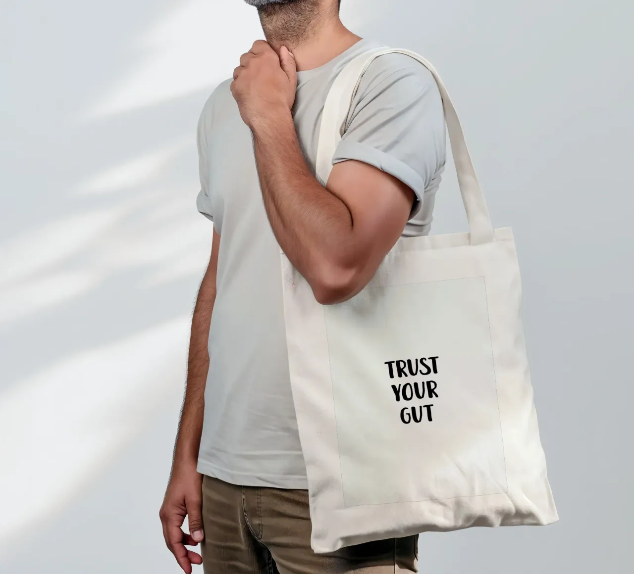 Trust Your Gut borsa in juta da daylight design studio