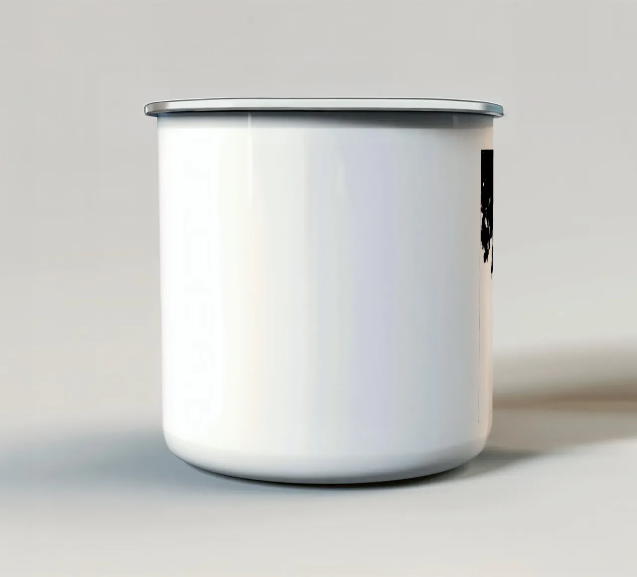 Baumwipfel schwarz-weiß tazza in smalto da Kreativernetzt