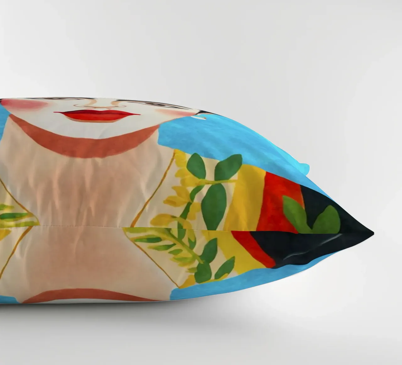 Blooms of Resilience Portrait of Artistic Courage decorative cushion by Andrea Haase Modern Home