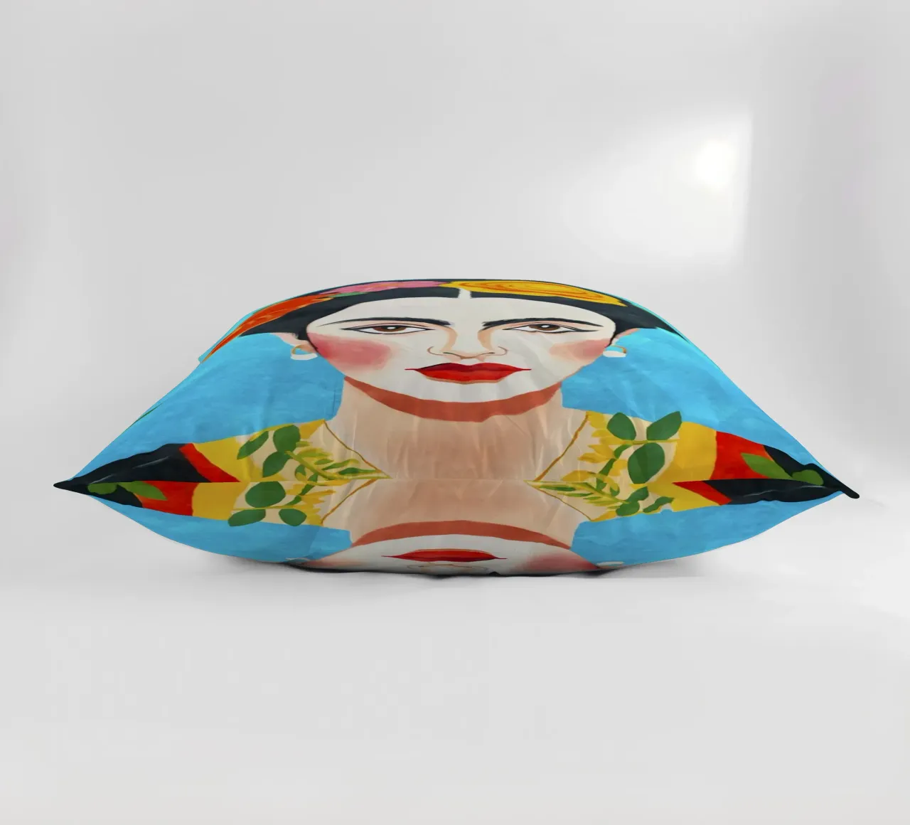 Blooms of Resilience Portrait of Artistic Courage decorative cushion by Andrea Haase Modern Home