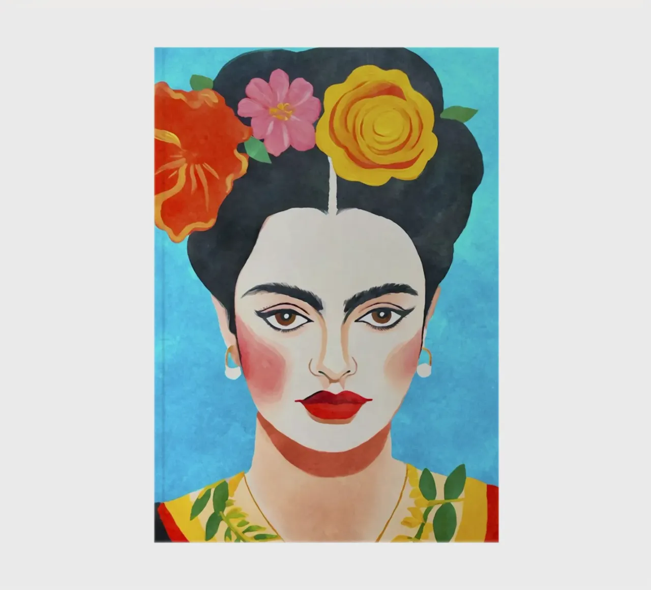 Blooms of Resilience Portrait of Artistic Courage notebook by Andrea Haase Modern Home