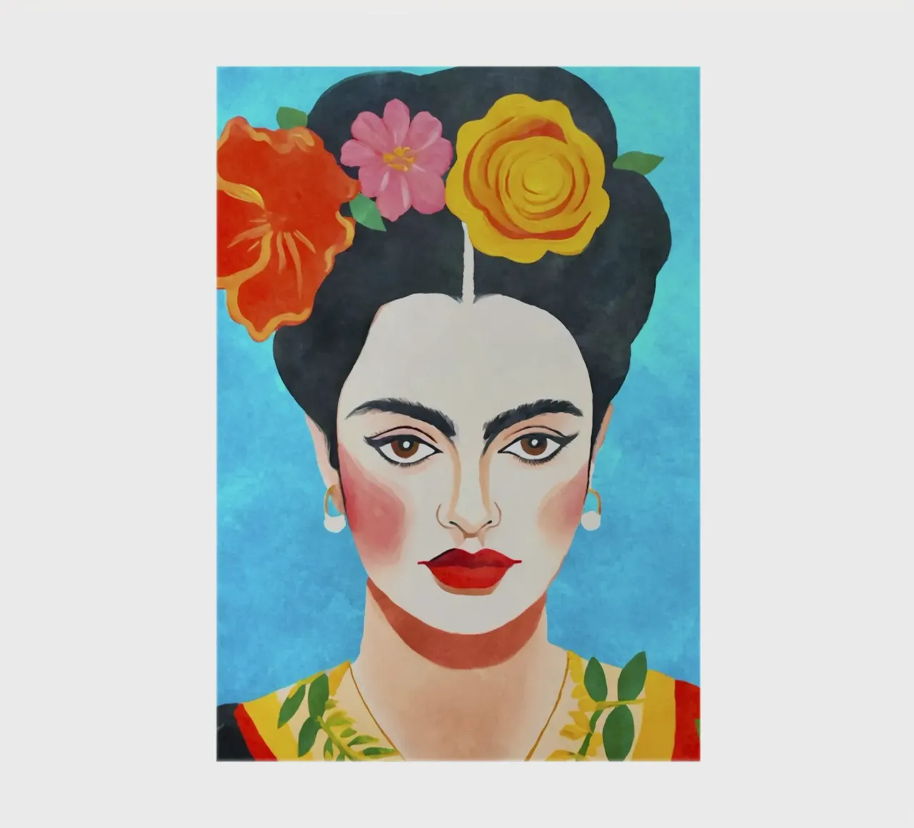 Blooms of Resilience Portrait of Artistic Courage notebook by Andrea Haase Modern Home