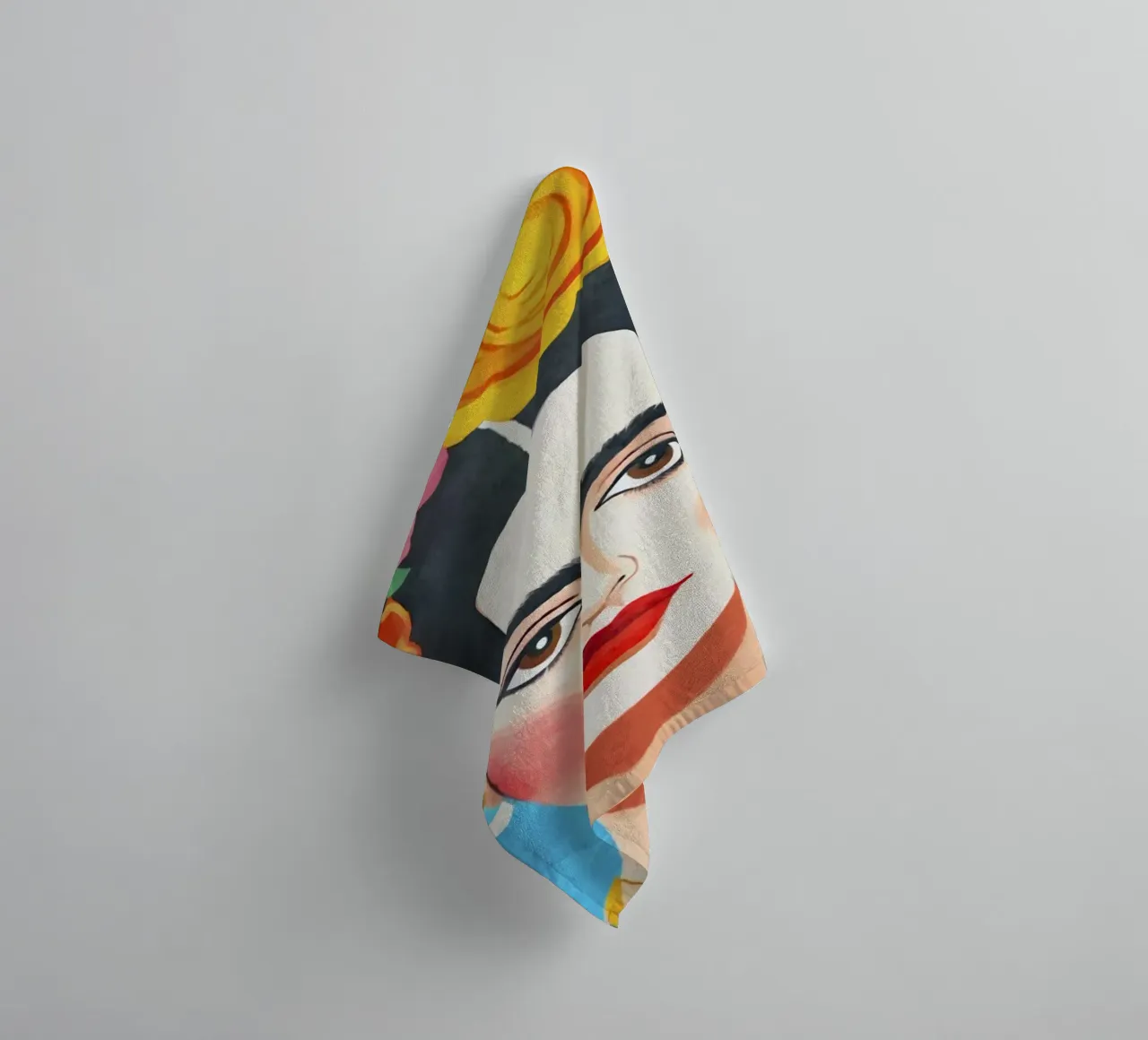 Blooms of Resilience Portrait of Artistic Courage towel by Andrea Haase Modern Home