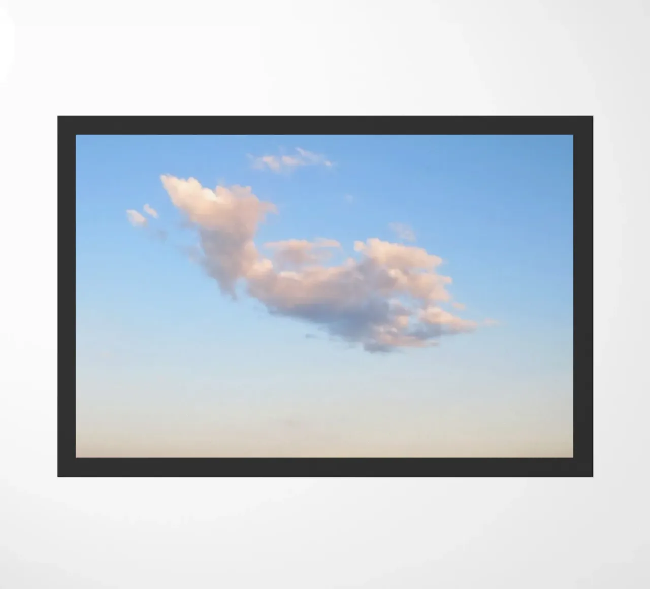 Pink cloud doormat by Kreativernetzt