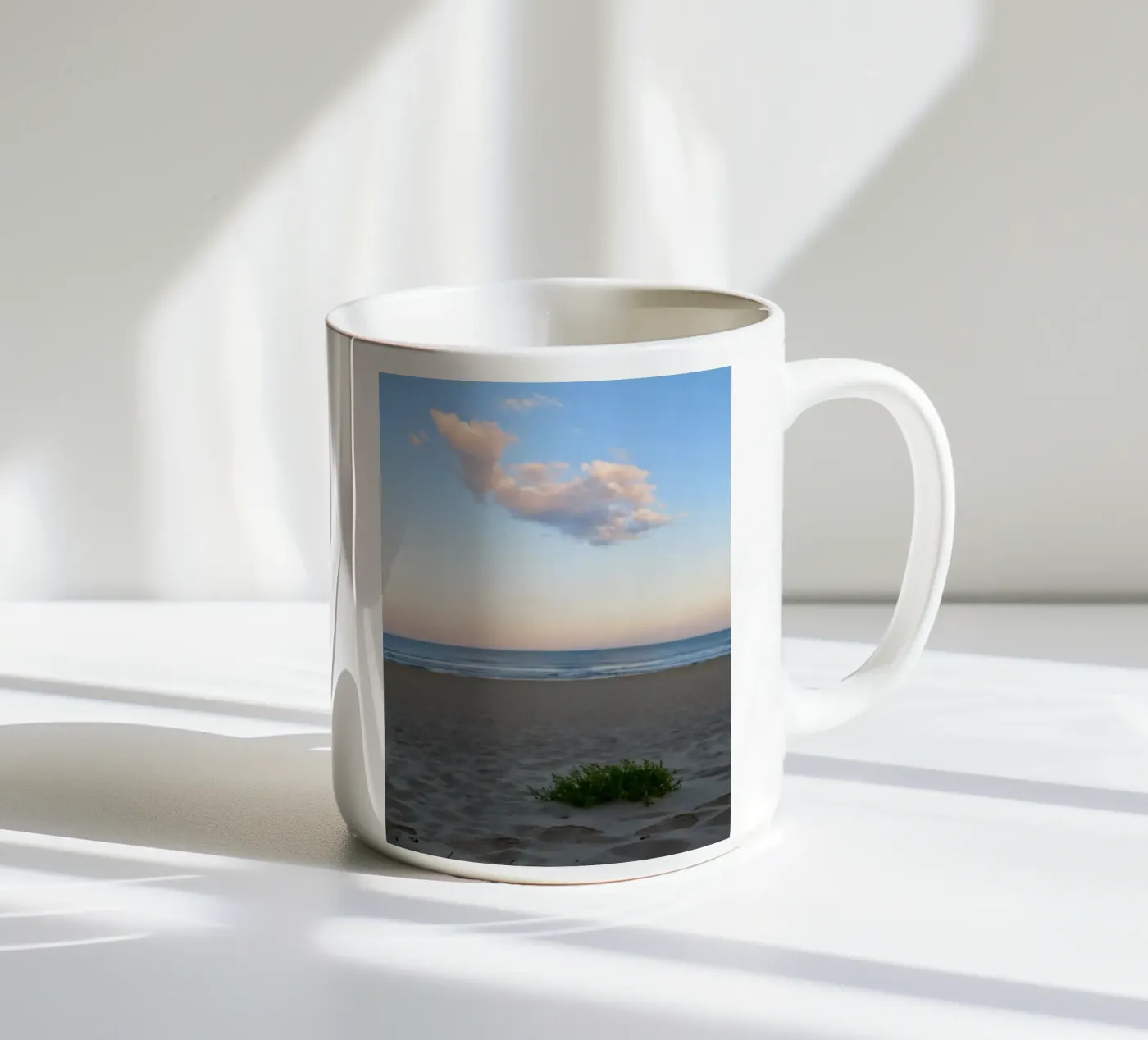 Pink cloud ceramic mug by Kreativernetzt