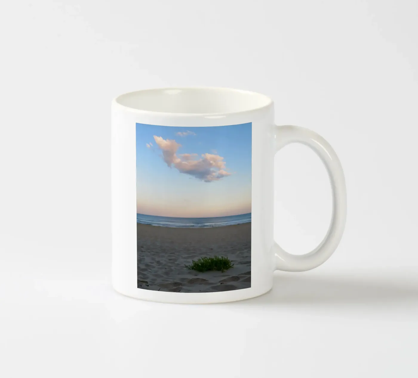 Pink cloud ceramic mug by Kreativernetzt