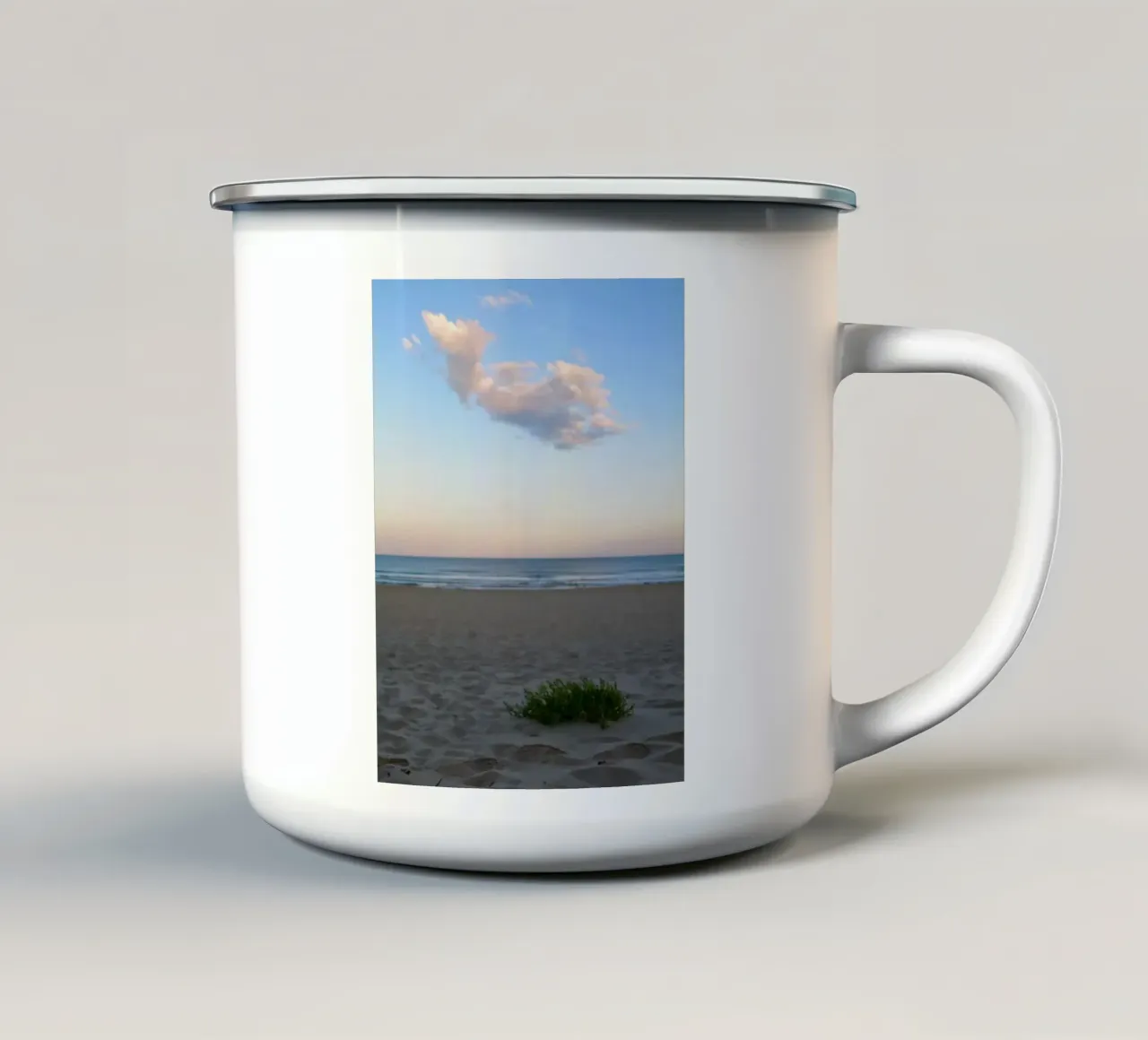 Nuvola rosa tazza in smalto da Kreativernetzt