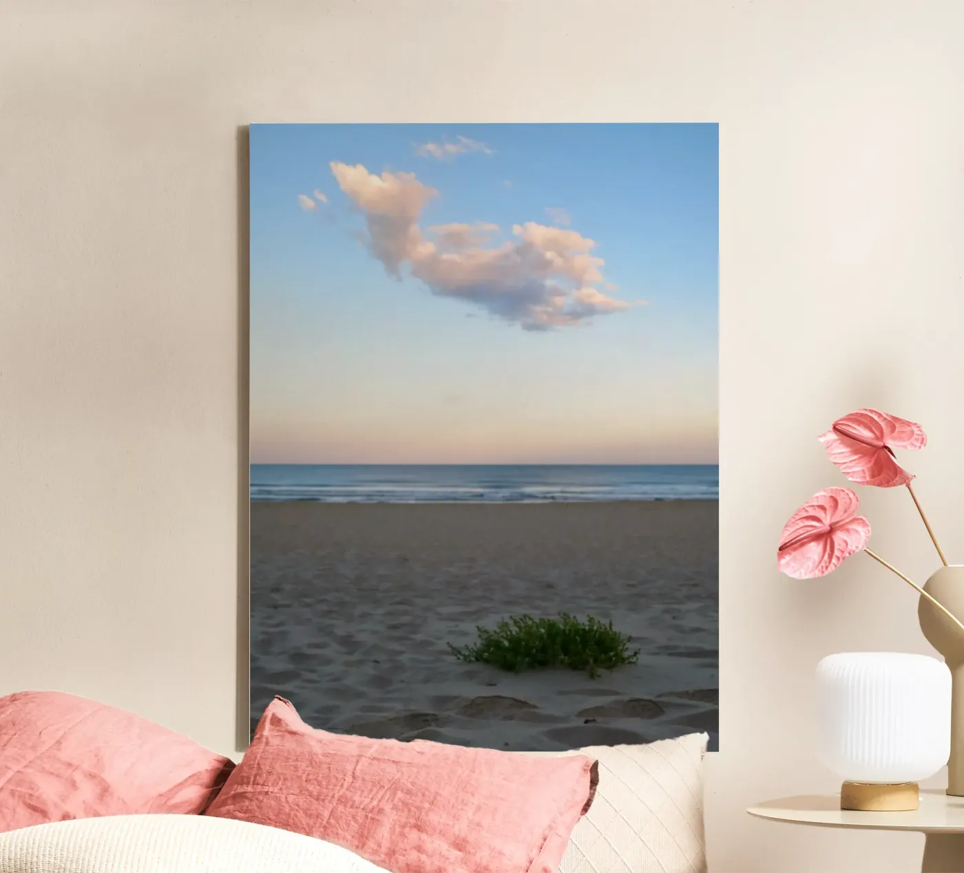 Pink cloud canvas by Kreativernetzt