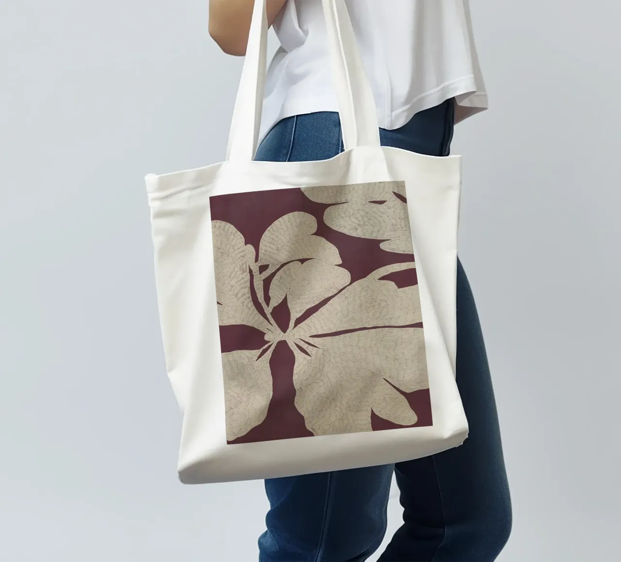 Calm Strokes No 03 borsa in juta da treechild