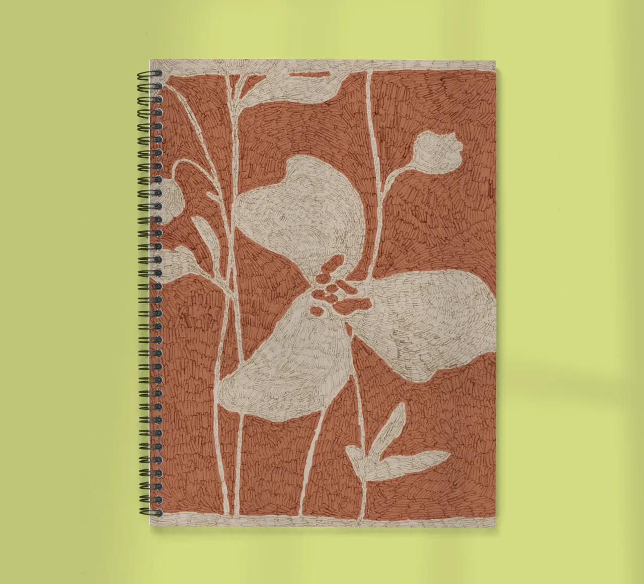 Calm Strokes No 05 spiral notebook by treechild