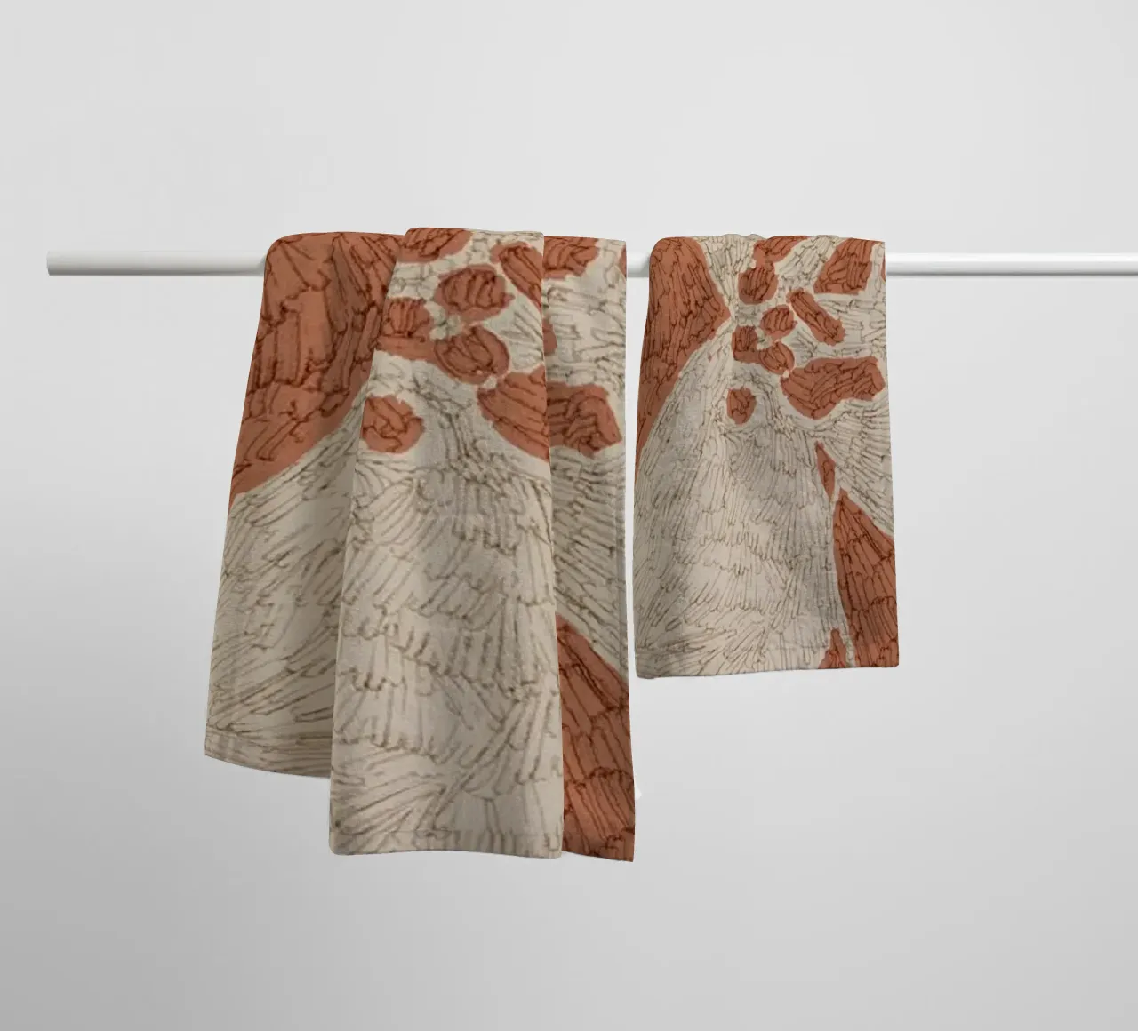 Calm Strokes No 05 asciugamano da bagno da treechild