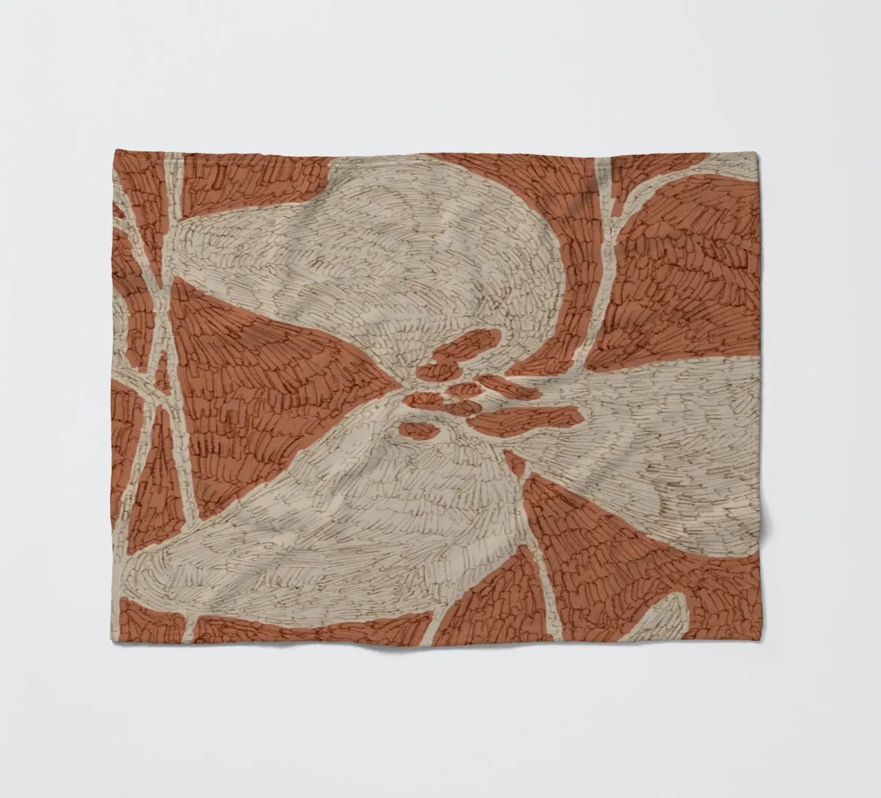Calm Strokes No 05 coperta in pile da treechild