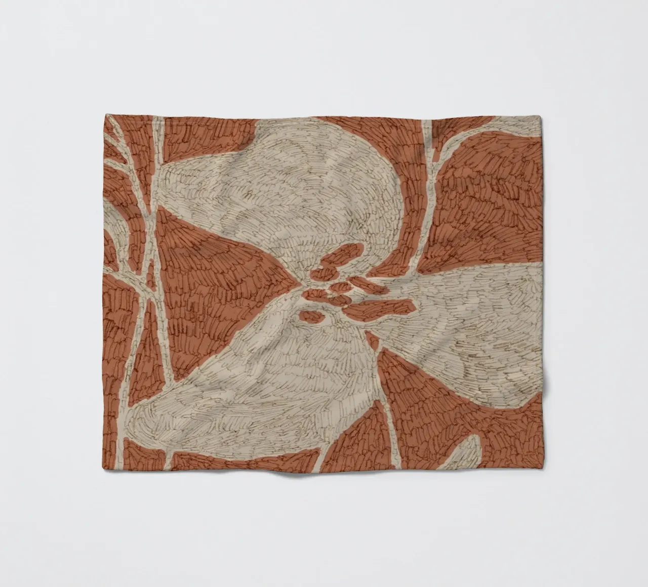 Calm Strokes No 05 coperta in pile da treechild