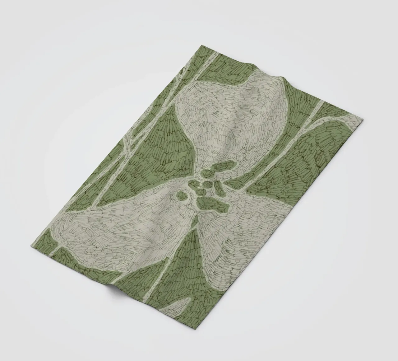 Calm Strokes No 06 coperta in pile da treechild