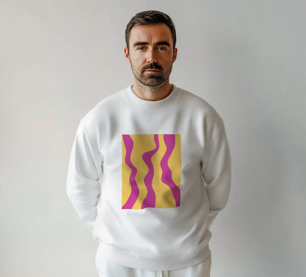 Giallo e viola minimalista felpa da MODERN NUANCE