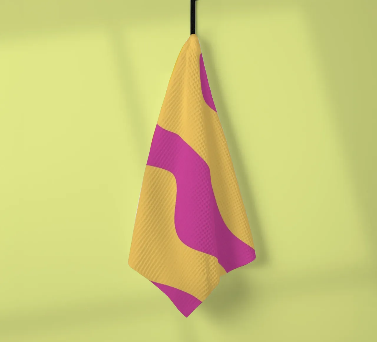 Minimaliste jaune et violet torchon de MODERN NUANCE