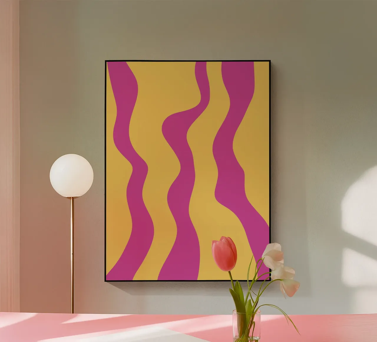 Giallo e viola minimalista plexiglass da MODERN NUANCE