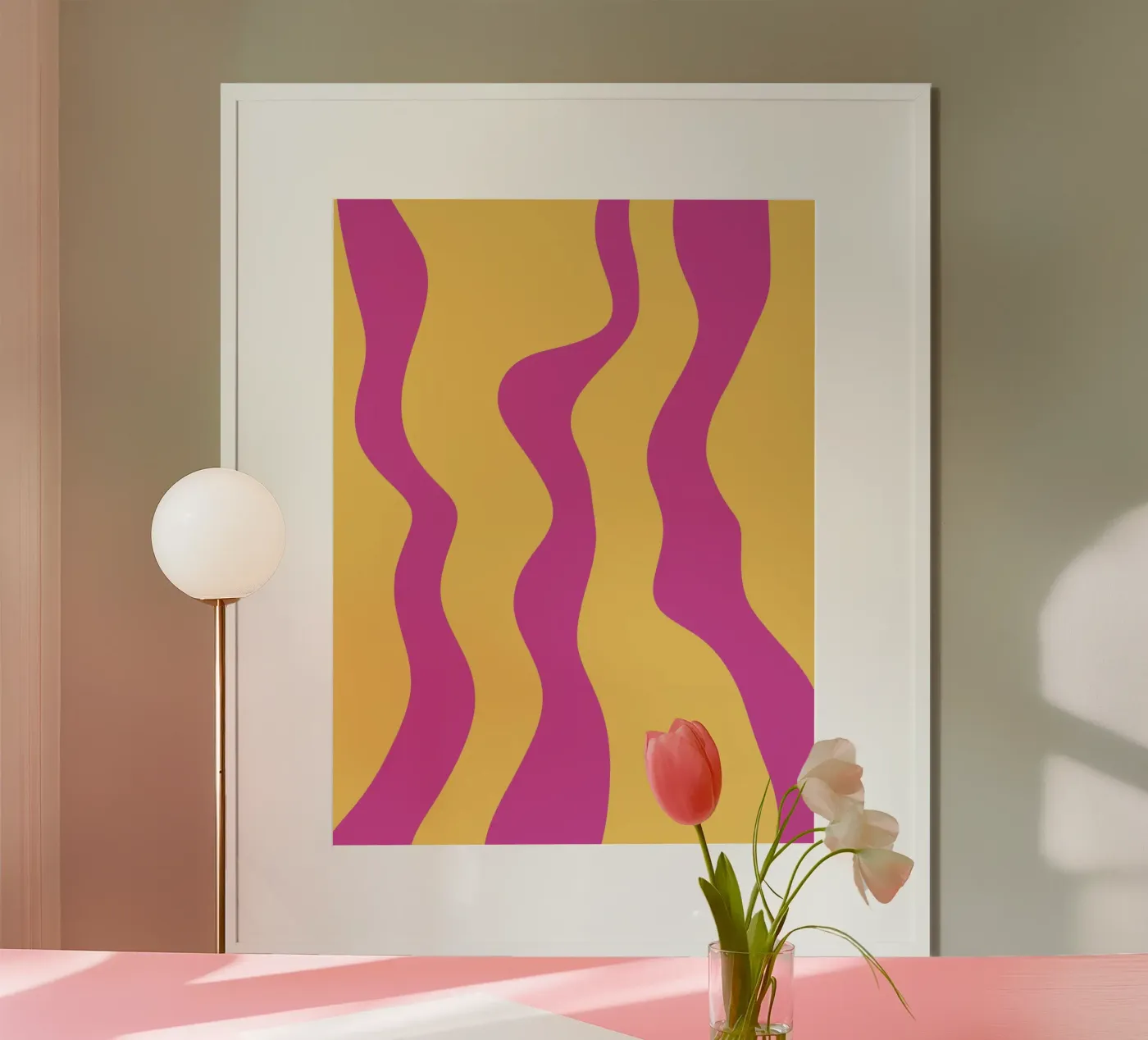 Giallo e viola minimalista poster da MODERN NUANCE