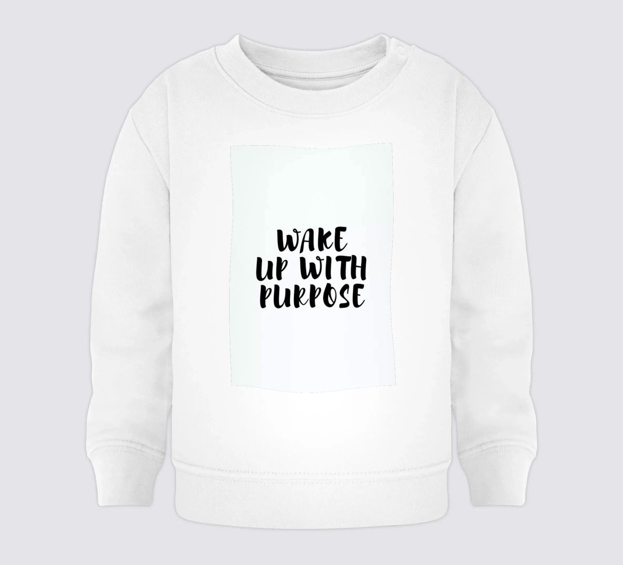 Wake Up felpa neonato da typed