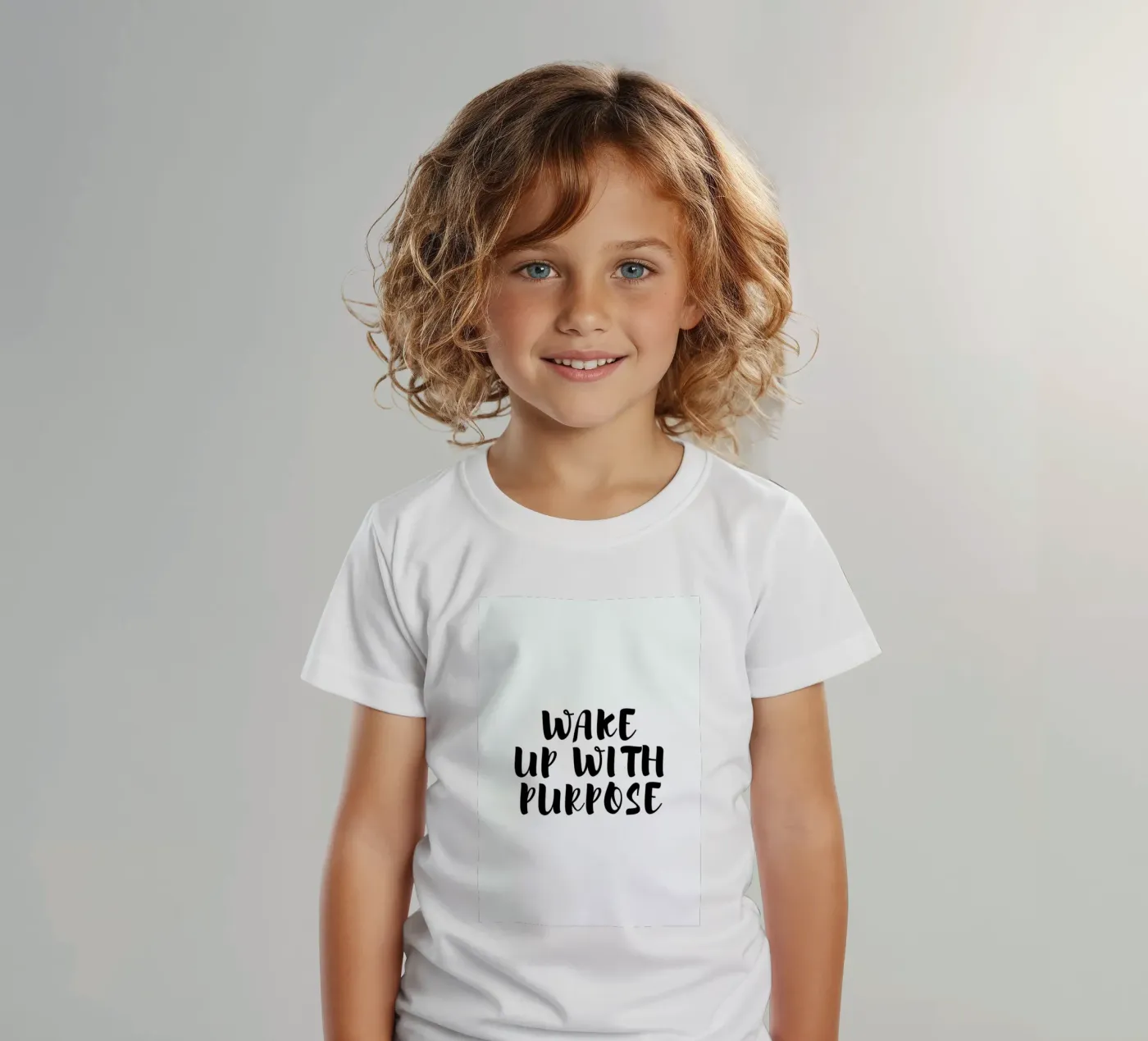 Wake Up t-shirt bambini da typed