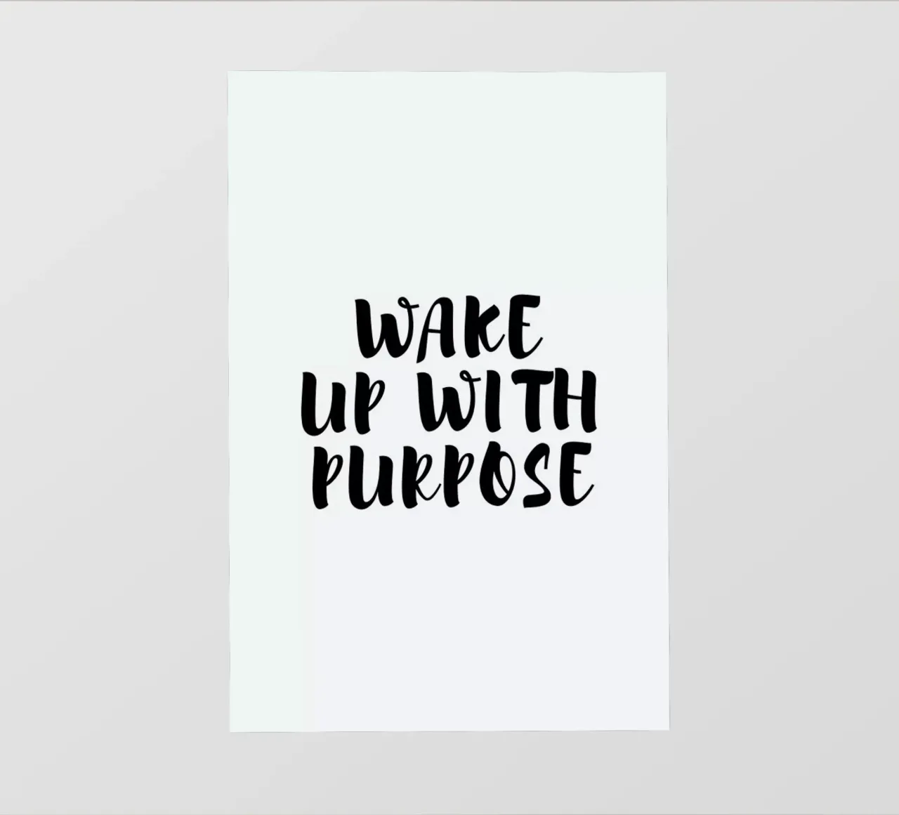 Wake Up pvc cover by typed