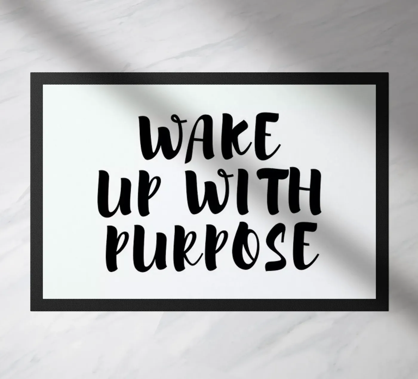 Wake Up deurmat van typed