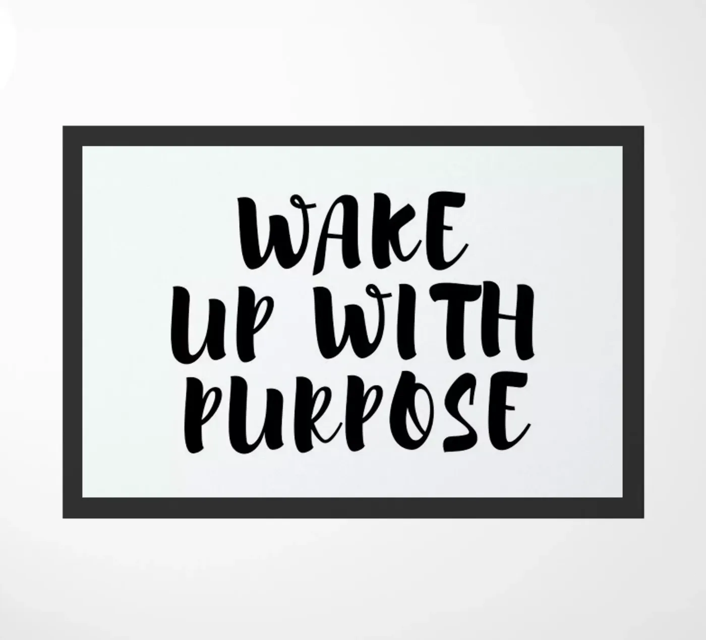 Wake Up doormat by typed