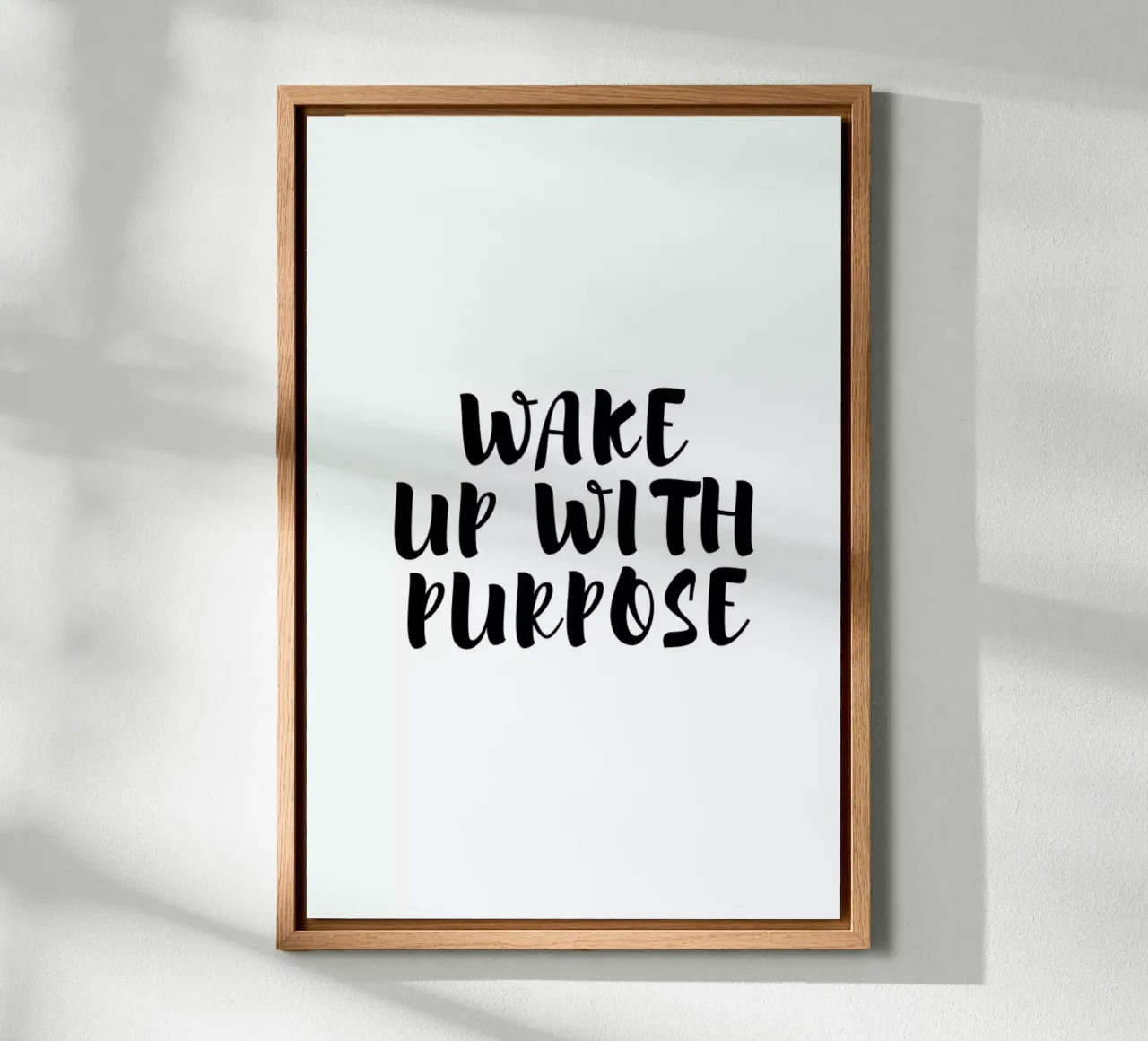 Wake Up tela con Cornice a cassetta da typed