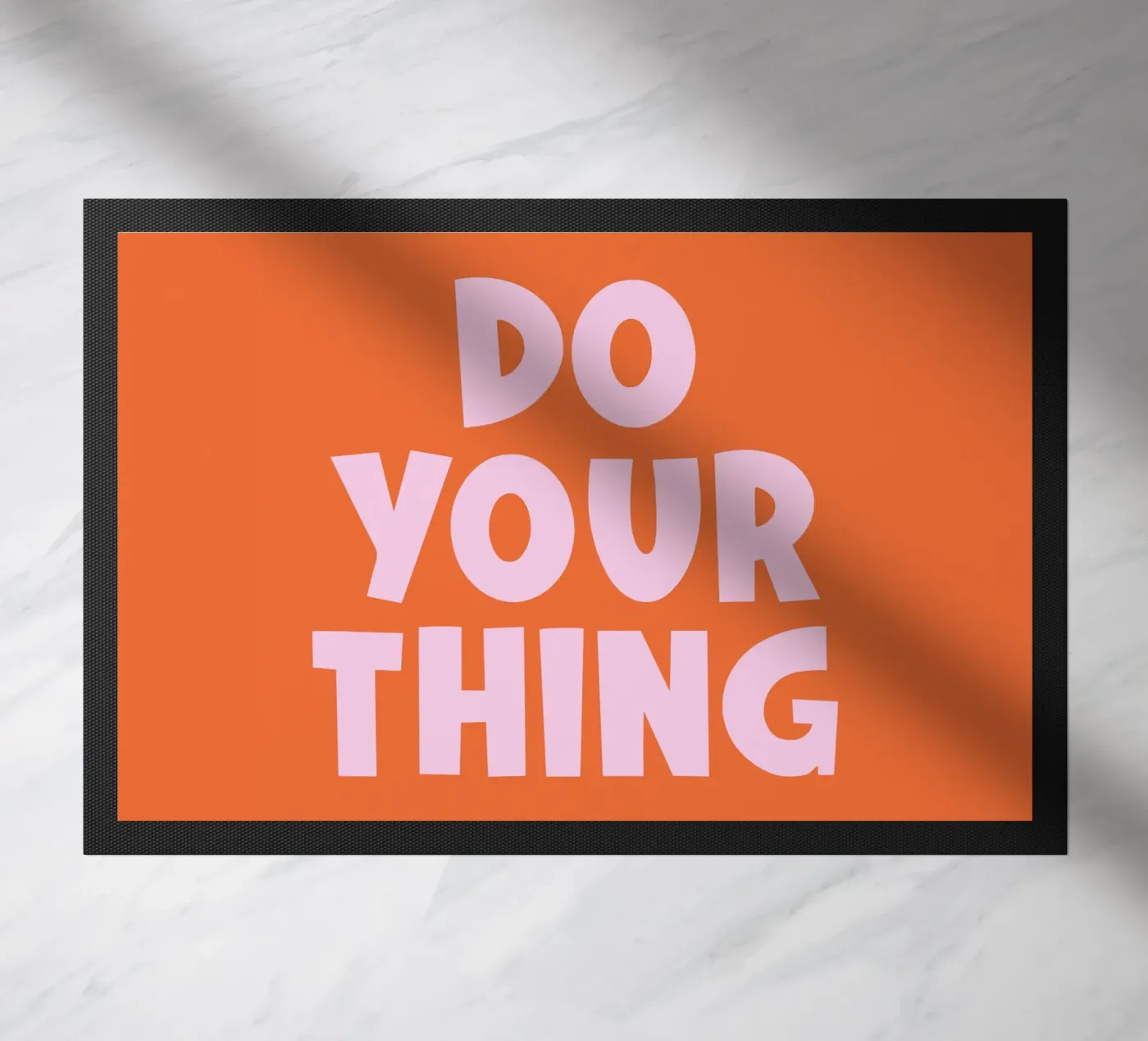 Do Your Thing quote doormat by Paigaam Studio